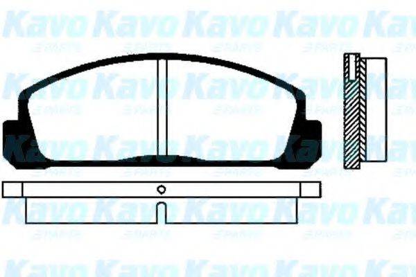 KAVO PARTS BP4500 Комплект гальмівних колодок, дискове гальмо