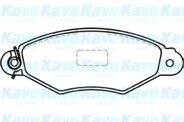 KAVO PARTS BP6577 Комплект гальмівних колодок, дискове гальмо