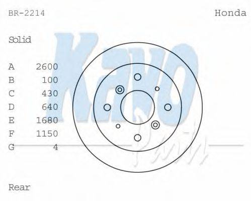 HONDA CLP3758 гальмівний диск