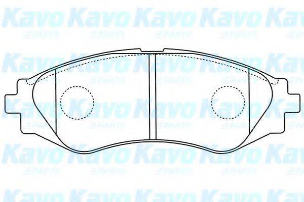 KAVO PARTS BP1011 Комплект гальмівних колодок, дискове гальмо