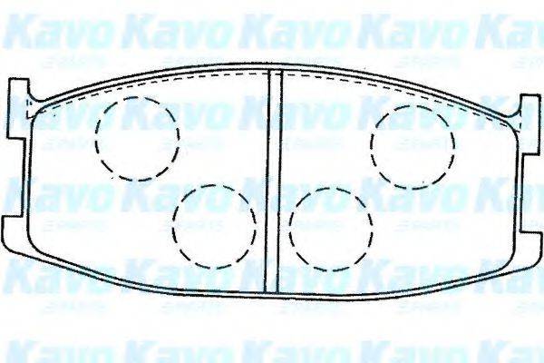 KAVO PARTS BP4561 Комплект гальмівних колодок, дискове гальмо