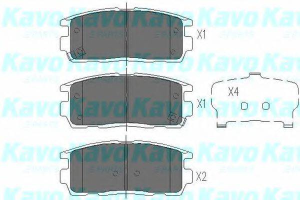 MK KASHIYAMA BP-1013 Комплект гальмівних колодок, дискове гальмо
