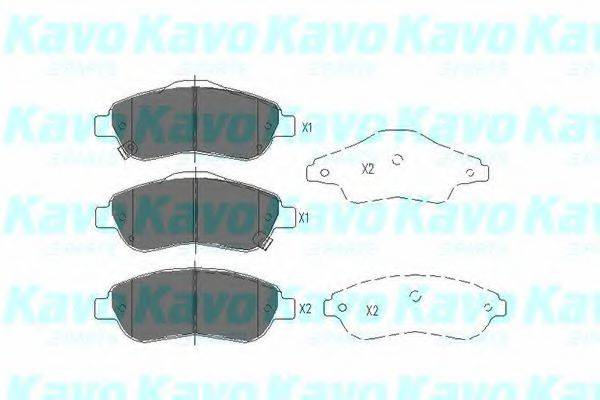 MK KASHIYAMA BP-2054 Комплект гальмівних колодок, дискове гальмо