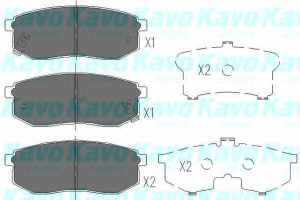 MK KASHIYAMA BP-3012 Комплект гальмівних колодок, дискове гальмо