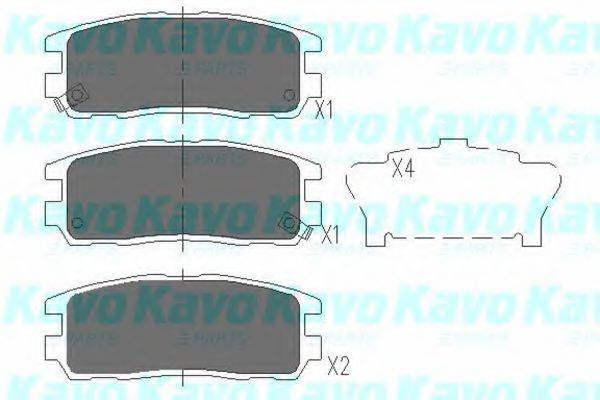 KAVO PARTS KBP3502 Комплект гальмівних колодок, дискове гальмо