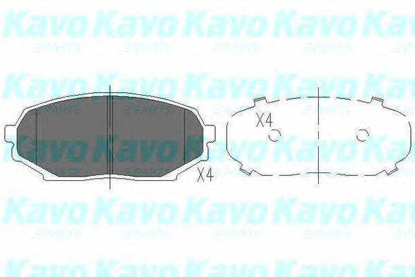 KAVO PARTS KBP3509 Комплект гальмівних колодок, дискове гальмо