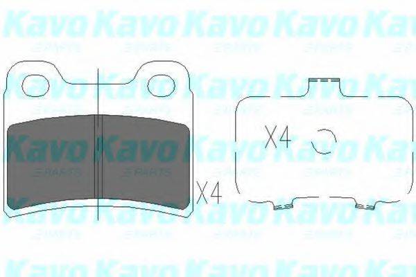 KAVO PARTS KBP4011 Комплект гальмівних колодок, дискове гальмо