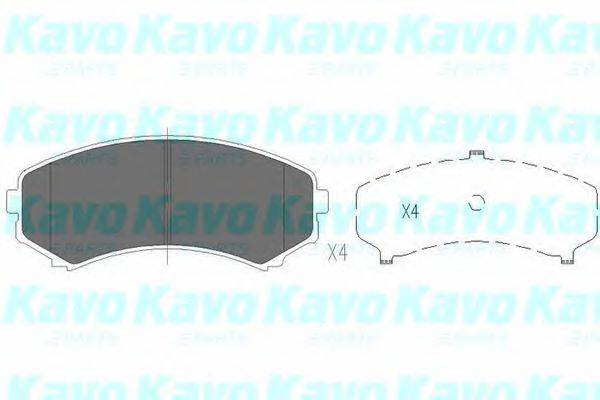 KAVO PARTS KBP4504 Комплект гальмівних колодок, дискове гальмо