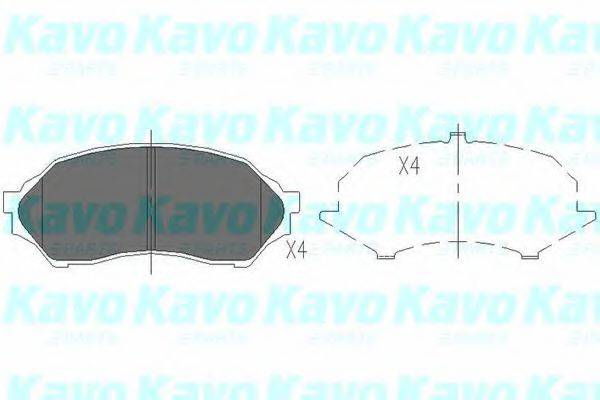 KAVO PARTS KBP4505 Комплект гальмівних колодок, дискове гальмо