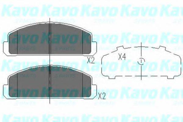 KAVO PARTS KBP4515 Комплект гальмівних колодок, дискове гальмо