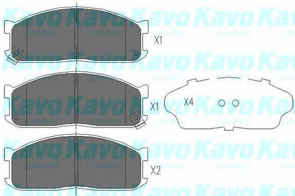 KAVO PARTS KBP4523 Комплект гальмівних колодок, дискове гальмо