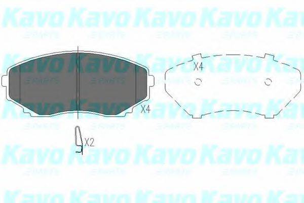 KAVO PARTS KBP4530 Комплект гальмівних колодок, дискове гальмо