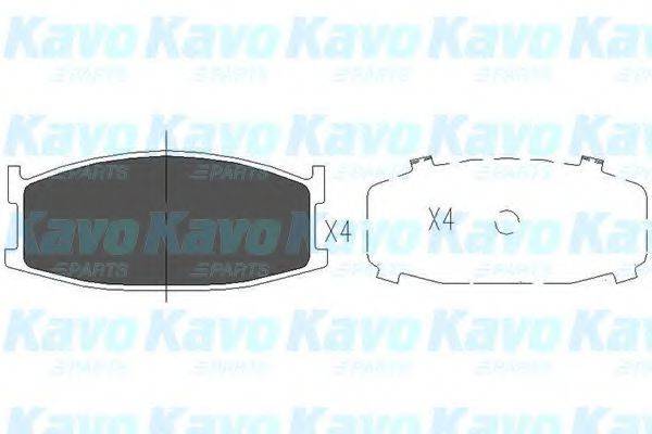 KAVO PARTS KBP4548 Комплект гальмівних колодок, дискове гальмо