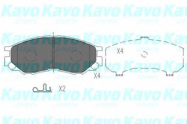 KAVO PARTS KBP5508 Комплект гальмівних колодок, дискове гальмо