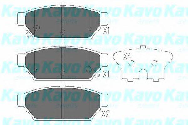 KAVO PARTS KBP5510 Комплект гальмівних колодок, дискове гальмо