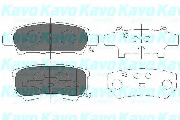KAVO PARTS KBP5518 Комплект гальмівних колодок, дискове гальмо