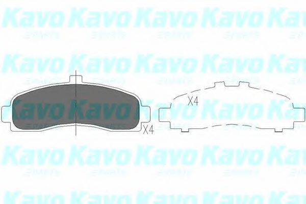 KAVO PARTS KBP6505 Комплект гальмівних колодок, дискове гальмо