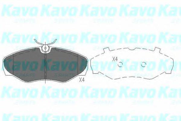 MK KASHIYAMA BP-6601 Комплект гальмівних колодок, дискове гальмо