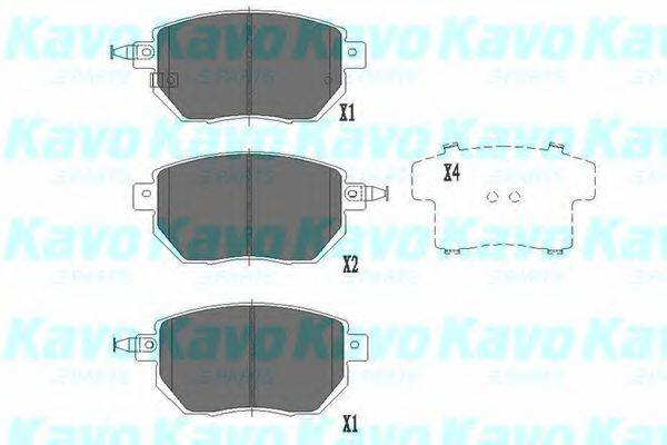 KAVO PARTS KBP6573 Комплект гальмівних колодок, дискове гальмо