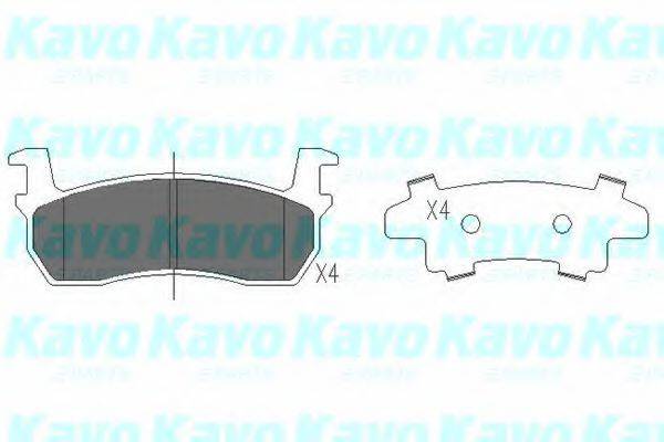 KAVO PARTS KBP6594 Комплект гальмівних колодок, дискове гальмо