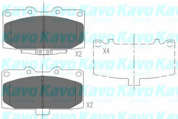 KAVO PARTS KBP8003 Комплект гальмівних колодок, дискове гальмо