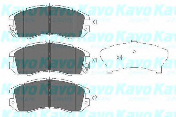 MK KASHIYAMA BP-8005 Комплект гальмівних колодок, дискове гальмо