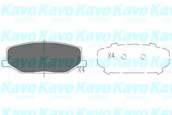 KAVO PARTS KBP8502 Комплект гальмівних колодок, дискове гальмо