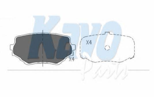 KAVO PARTS KBP8506 Комплект гальмівних колодок, дискове гальмо