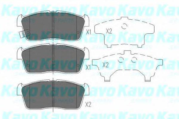 TOYOTA 04465 B1010 Комплект гальмівних колодок, дискове гальмо