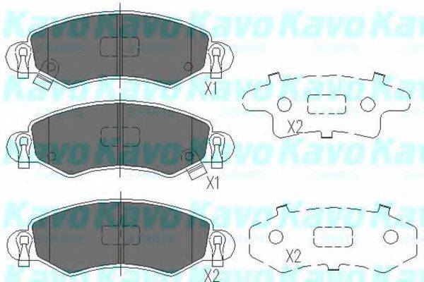 KAVO PARTS KBP8508 Комплект гальмівних колодок, дискове гальмо