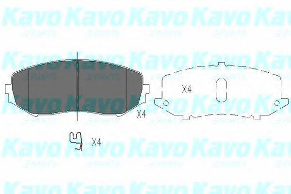 KAVO PARTS KBP8512 Комплект гальмівних колодок, дискове гальмо