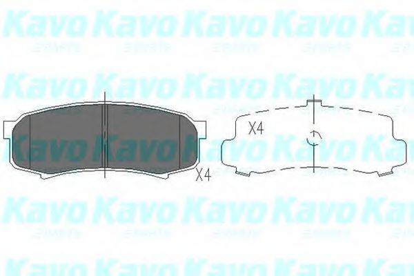 KAVO PARTS KBP9007 Комплект гальмівних колодок, дискове гальмо