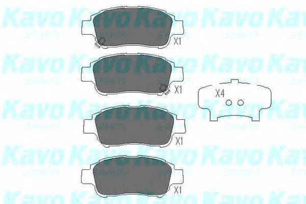 KAVO PARTS KBP9008 Комплект гальмівних колодок, дискове гальмо