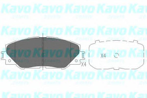 KAVO PARTS KBP9026 Комплект гальмівних колодок, дискове гальмо
