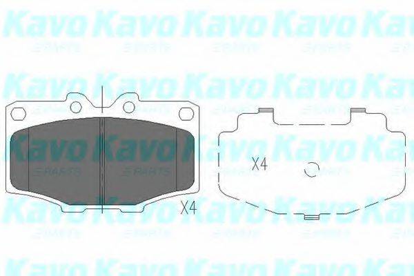 KAVO PARTS KBP9028 Комплект гальмівних колодок, дискове гальмо