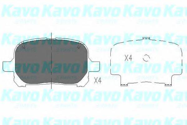 KAVO PARTS KBP9051 Комплект гальмівних колодок, дискове гальмо