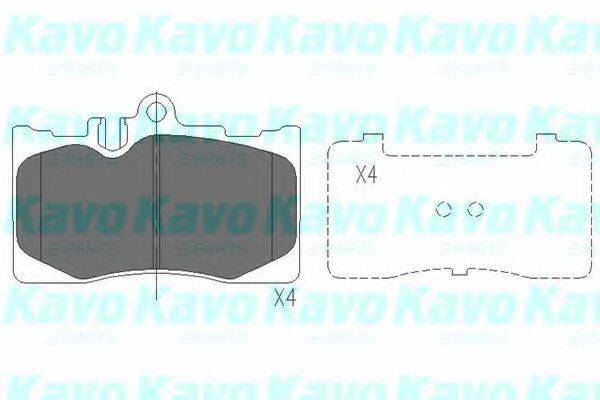 KAVO PARTS KBP9071 Комплект гальмівних колодок, дискове гальмо