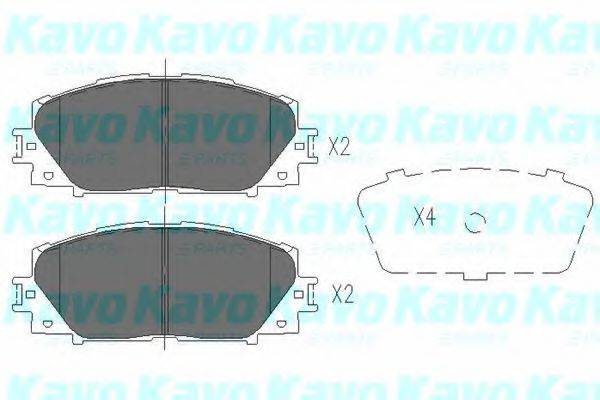 KAVO PARTS KBP9097 Комплект гальмівних колодок, дискове гальмо
