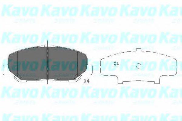 KAVO PARTS KBP9101 Комплект гальмівних колодок, дискове гальмо