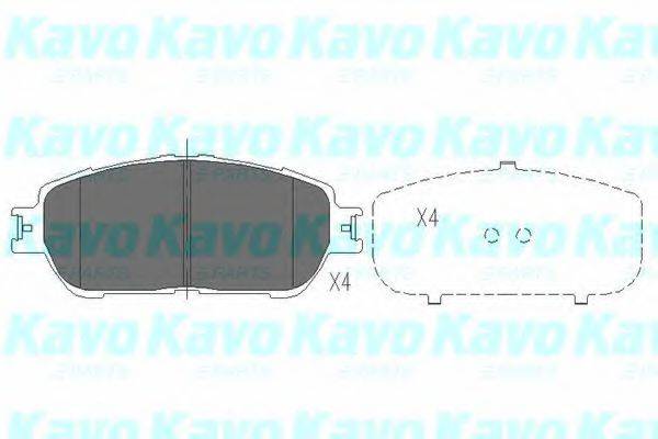 KAVO PARTS KBP9105 Комплект гальмівних колодок, дискове гальмо