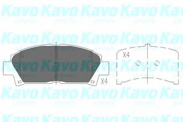 KAVO PARTS KBP9110 Комплект гальмівних колодок, дискове гальмо