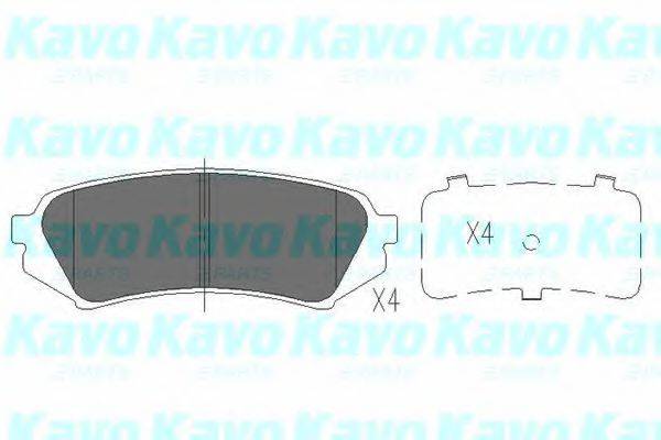 KAVO PARTS KBP9118 Комплект гальмівних колодок, дискове гальмо