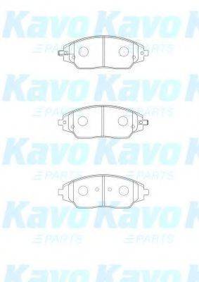 KAVO PARTS BP1018 Комплект гальмівних колодок, дискове гальмо