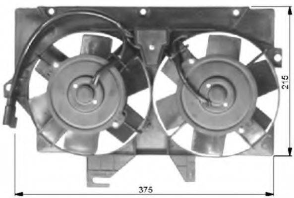 NRF 47036 Вентилятор, охолодження двигуна