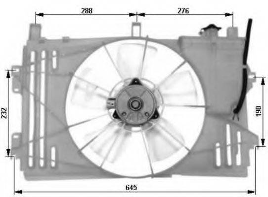 NRF 47053 Вентилятор, охолодження двигуна