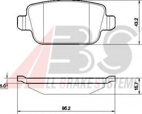 FORD 1566234 Комплект гальмівних колодок, дискове гальмо