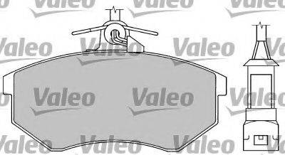 VALEO 597143 Комплект гальмівних колодок, дискове гальмо