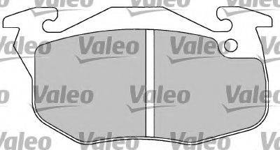 VALEO 601104 Комплект гальмівних колодок, дискове гальмо