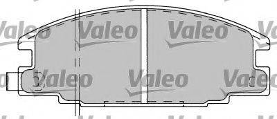 VALEO 597093 Комплект гальмівних колодок, дискове гальмо