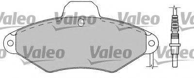 VALEO 597164 Комплект гальмівних колодок, дискове гальмо